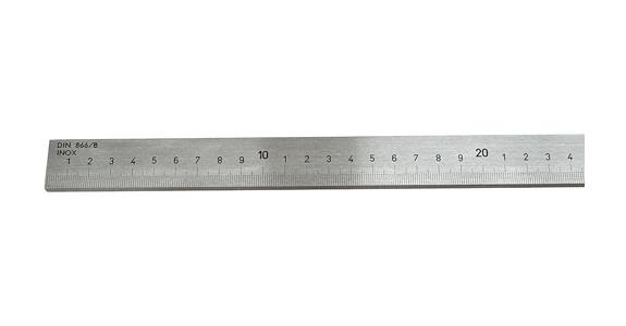 Working rule DIN 866/B lasered 1/1 mm graduation normal steel L=4000 mm