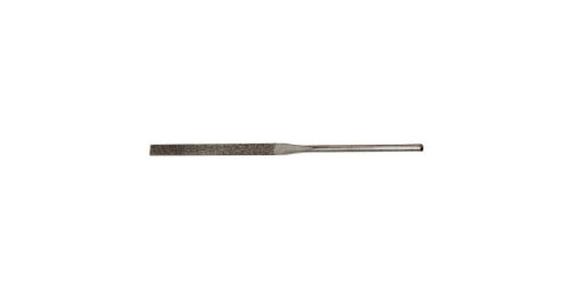 Diamond needle file, flat, D126 medium, length 140 mm, shank dia. 3 mm