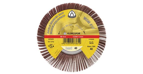 Ściernica talerzowo-płatkowa KLINGSPOR WSM617 115x20 mm, K 80