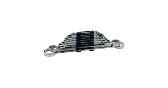 Straight box-end wrench DIN 837 ISO 10103 vanadium-extra-steel AF 24x27 mm
