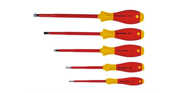 VDE electrician's slotted screwdriver set SoftFinish handle 5 pieces 2.5-8 mm