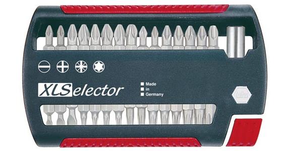 Bits XLSelector 31 pieces slotted/PH/PZ/TX® in plastic box