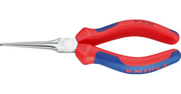 Needle-nose pliers str. 160 mm CV-elec. st. handles w. slip guard DIN/ISO 57423