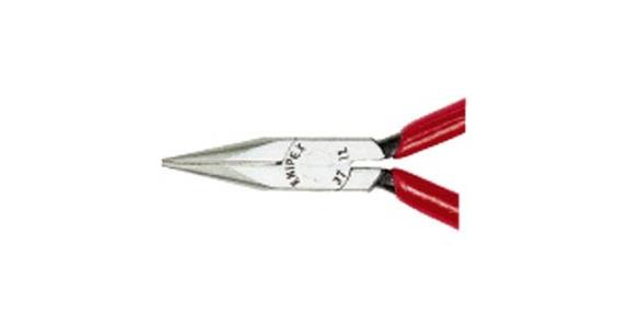 Precis engineer's pliers, head chr.-plat. flat-round L 125mm smooth grip. surf.