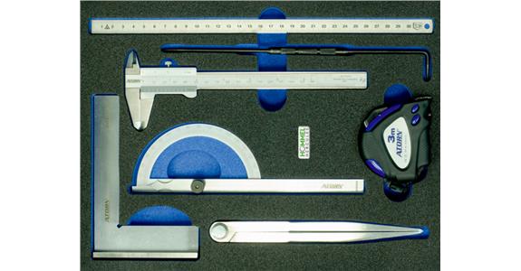 OPT-I-STORE insert 260x345x30mm f. measuring tool set 7 pcs (cat. no. 59635 102)