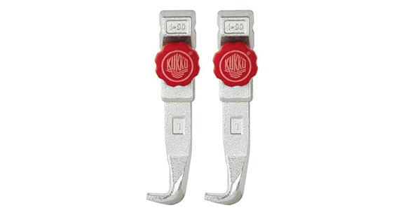 Hook extended for twin leg puller no. 78108 size 1/10 clamping depth 250 mm pair