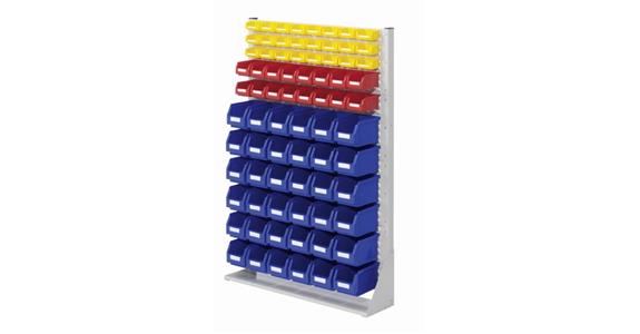 Partition 1450x1000x240mm one-sided w/ easy-view storage bins 36xS6 16xS7 24xS8