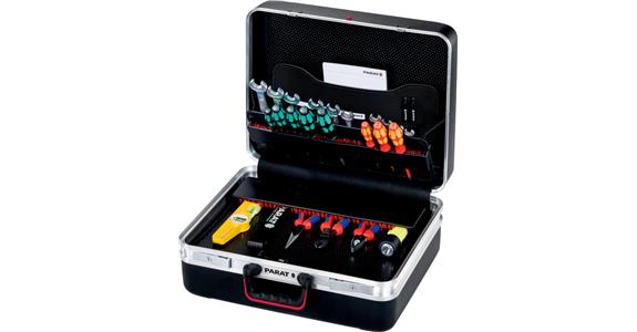 Tool case X-ABS plastic aluminium black internal dimensions 470x210x360mm, 5.7kg