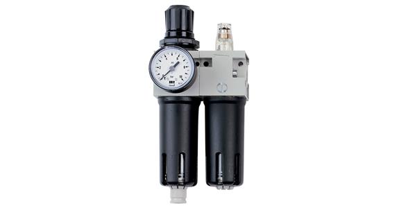 Filter unit WE 2-way 1/4 W D226026 82x42x190 mm control range 0-12 bar
