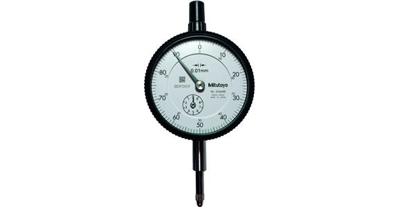 Skala czujnika zegarowego 0-100, działka element. 0,01 mm, zakres pom. 10 mm