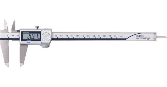 Cyfr. suwm. noniusz. Digimatic ABS CoolantProof IP67 0-200 mm std. pręt głębok.