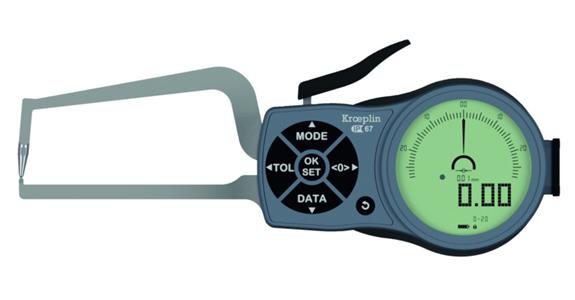 Cyfrowa, zewnętrzna macka pomiarowa typu K2R20 stopień ochrony IP67 MR 0-20 mm