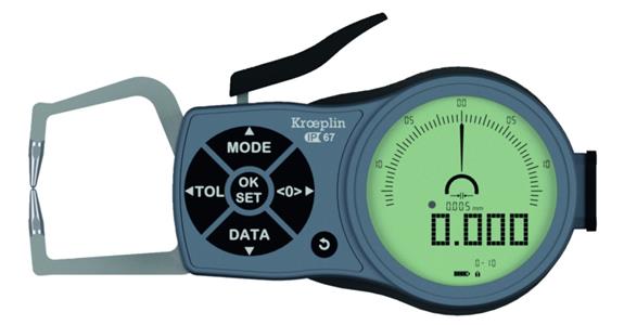Cyfrowa, zewnętrzna macka pomiarowa typu K110 stopień ochrony IP67 MR 0-10 mm