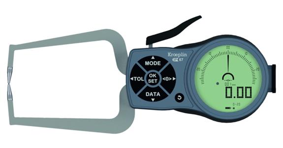 Cyfrowa, zewnętrzna macka pomiarowa typu K220 stopień ochrony IP67 MR 0-20 mm