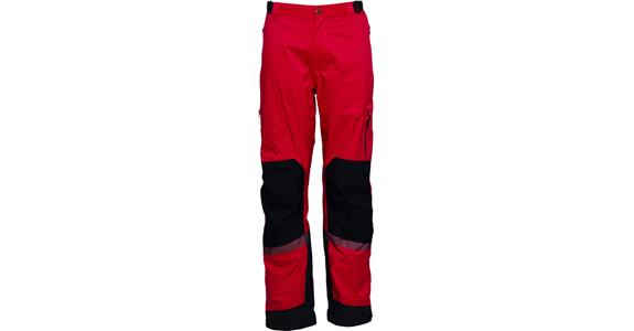 Spodnie stretch, czerwone/czarne r. XL