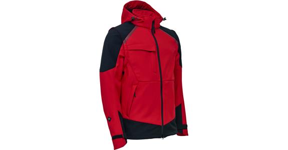 Kurtka softshell czerwona/czarna rozmiar M