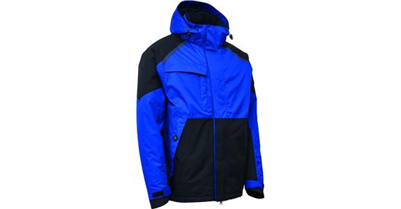 Zimowa kurtka stretch szafirowa/czarna 5XL
