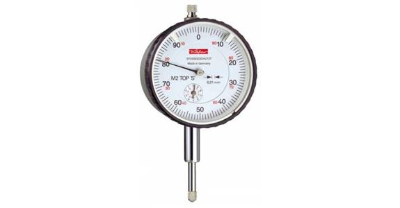 Impact-resistant dial gauge 0.01 mm measuring range 10 mm dia. 58 mm