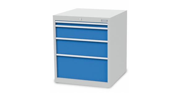 Szafka z szufladami S705xG736xW819 mm 4 szufl. RAL7035/5012