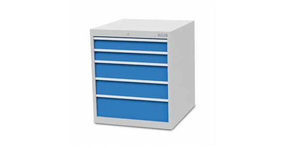 Szafka z szufladami S705xG736xW819 mm 5 szufl. RAL7035/5012
