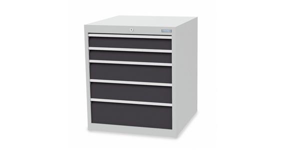 Szafka z szufladami S705xG736xW819 mm 5 szufl. RAL7035/7016