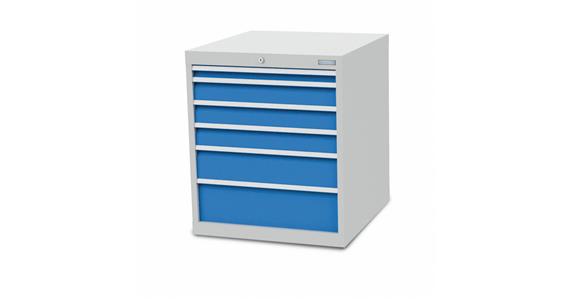Szafka z szufladami S705xG736xW819 mm 6 szufl. RAL7035/5012