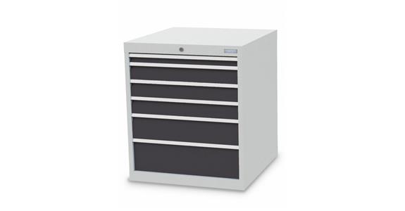 Szafka z szufladami S705xG736xW819 mm 6 szufl. RAL7035/7016