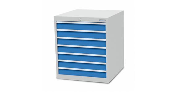Szafka z szufladami S705xG736xW819 mm 7 szufl. RAL7035/5012