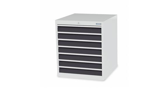 Szafka z szufladami S705xG736xW819 mm 7 szufl. RAL7035/7016