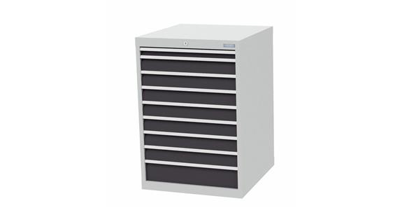 Szafka z szufladami S705xG736xW819 mm 9 szufl. RAL7035/7016