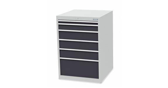 Szafka z szufladami S705xG736xW1019 mm 6 szufl. RAL7035/7016
