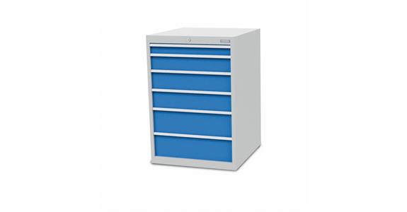 Szafka z szufladami S705xG736xW1019 mm 6 szufl. RAL7035/5012