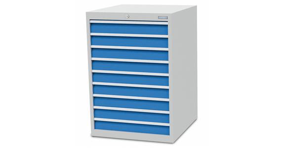 Szafka z szufladami S705xG736xW1019 mm 9 szufl. RAL7035/5012