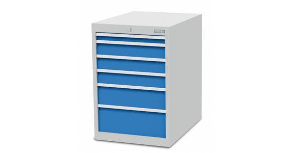 Szafka z szufladami S555xG736xW819 mm 6 szufl. RAL7035/5012