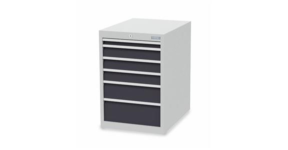 Szafka z szufladami S555xG736xW819 mm 6 szufl. RAL7035/7016