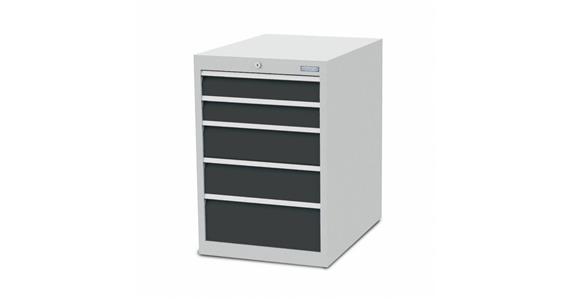 Szafka z szufladami S555xG736xW819 mm 5 szufl. RAL7035/7016