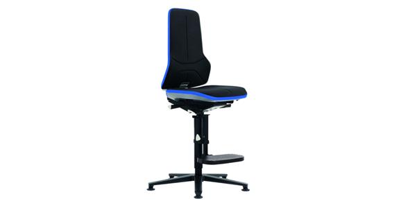 Obr. krz. rob. Neon 3 wys. siedz. 590-870 mm Supertec z płozą, nieb. pasek elast.