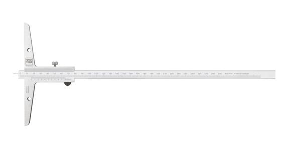 Präzisions-Tiefenmessschieber 0-300 mm mit Messstift Ablesung 0,05mm