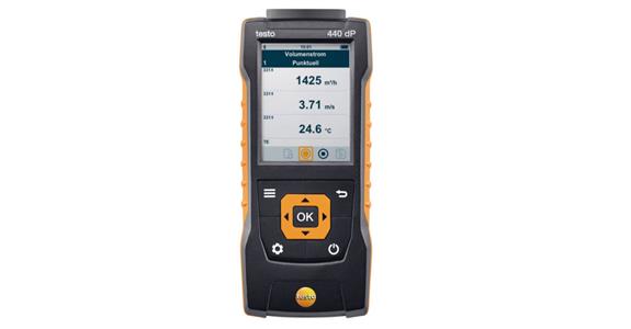 Przyrząd pomiarowy A/C testo 440 dP z czujnikiem ciśnienia różnicowego
