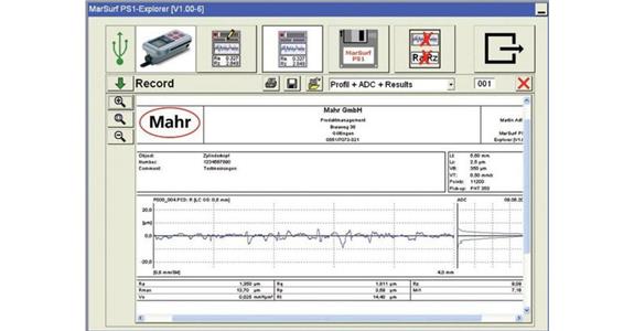 Evaluation software SW PS1/M300 Explorer for roughness meas. dev. cat.no. 33932