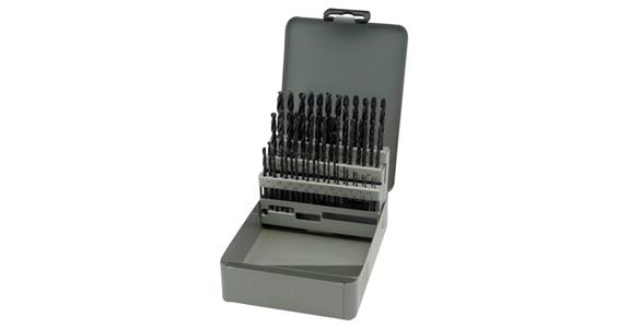 HHW zestaw wierteł spiralnych DIN 338 HSS typ N śr. 1-6,0 mm w pudełku