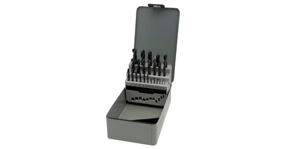HHW zestaw wierteł spiralnych DIN 338 HSS typ N śr. 1-10,5 mm w pudełku
