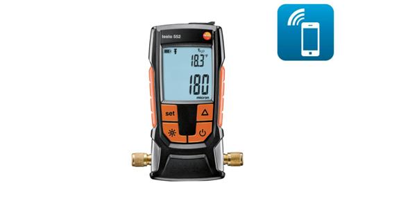 Wskaźnik podciśnienia testo 552 z Bluetooth