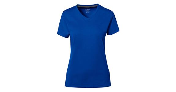 Koszulka damska V-shirt Cotton Tec szafirowa rozmiar XS