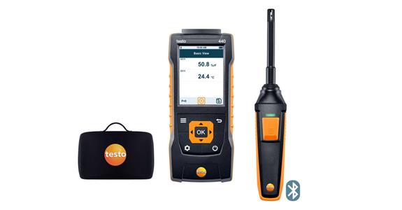Zestaw do pomiaru wilgotności testo 440 z łącznością Bluetooth