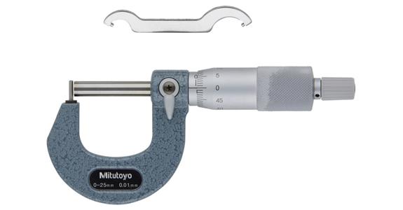 MIKROMETR DO POWIERZCHNI ZAKRZYWIONYCH ODCZYT 0-25 MM 0