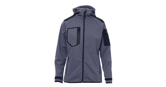 Ladies' softshell jacket Extreme steel grey size XS