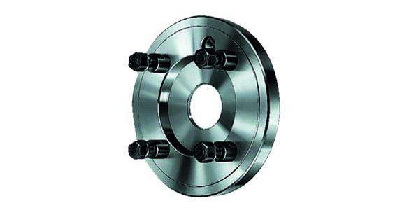Lathe chuck flange for chuck dia. 400 mm DIN 55027 short taper size 11