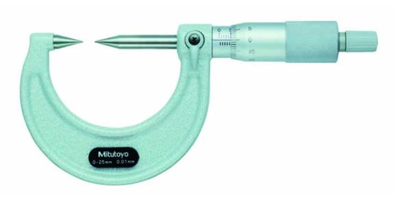 MIKROMETR Z KOŃCÓWKĄ POMIAROWĄ MR 0-25 MM KĄT KOŃCÓWKI