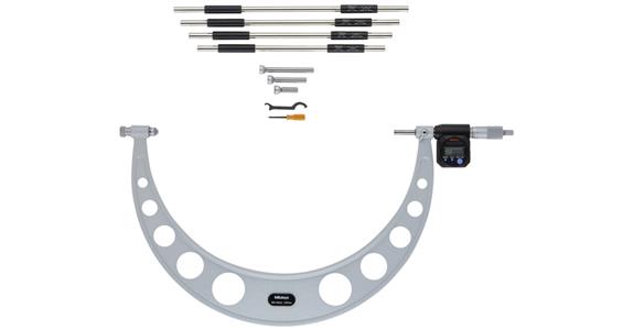Mitutoyo micrometer with interchangeable anvil 700-800 mm